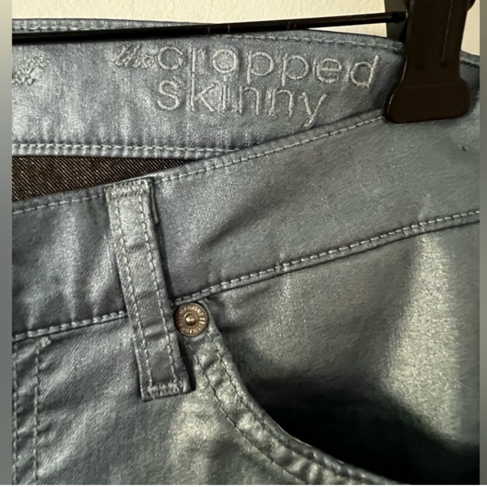 7 For All Mankind Metallic
Coated Skinny Shimmer
Jeans Sz 28 - Picture 10 of 15